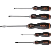 Neo Tools - Schroevendraaierset - 5 stuks - Magnetische Punt - Driekantige Handgreep