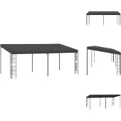 vidaXL Wandpaviljoen 3x6 meter, antraciet, stof - Paviljoens & Partytenten