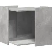 Syfax Kattenbakkast 53x53x51 cm bewerkt hout betongrijs