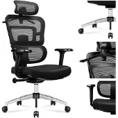 Adler draaistoel Expert 4.9, zwart