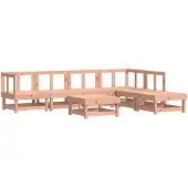 vidaXL 7-delige Loungeset massief douglashout