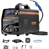 Vevor MIG-lassapparaat, 160A, 4-in-1 gas/MIG/MMA/Lift-TIG multifunctioneel lasapparaat met IGBT-invertertechnologie en LCD-scherm