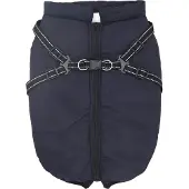 vidaXL Hondenjas Marineblauw L52 Fleece en polyester