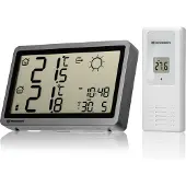 Bresser Draadloos weerstation MeteoTemp HZ antraciet