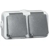 PEHA by Honeywell 306211 Wandcontactdoos Compleet 1-voudig Grijs 1 stuk(s)