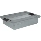 Keeeper Bewaarbox 'Cornelia', 28 liter, kristalgrijs