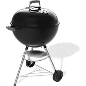 Weber Bar-B Kettle - Ø 57 cm Grillrooster - Houtskoolbarbecue - Zwart - Asopvangschaal - 2 Duurzame weersbestendige wielen - Dekselthermometer - 2 Gereedschapshaken - Kras- en roestbestendig