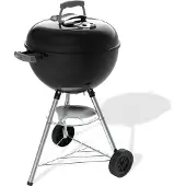 Weber Bar-B Kettle - Ø 47 cm Grillrooster - Houtskoolbarbecue - Zwart - Asopvangschaal - 2 Duurzame weersbestendige wielen - Dekselthermometer - 2 Gereedschapshaken - Kras- en roestbestendig
