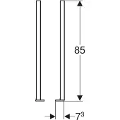 Geberit Duofix vloerpoten zelfdragend 20-40 cm