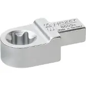 Hazet Insteekringsleutel 6609C-E16 · 9 x 12 mm insteekvierkant massief · Buiten-TORX-profiel · SW E16
