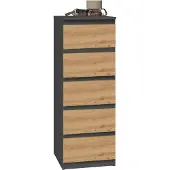 Top E Shop Malwa ladekast W5 ANTRACIET ARTISAN
