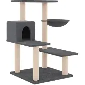 Syfax Kattenmeubel met sisal krabpalen 82,5 cm donkergrijs