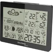 Technoline WS 6760 - Weerstation - DCF-77 klok - Hoogglans zwart