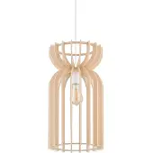 Nowodvorski Lighting Houten hanglamp Kymi Ø 26cm - houtbruin