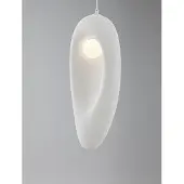 Nova Luce Natuurlijke hanglamp Tempus wit 48cm