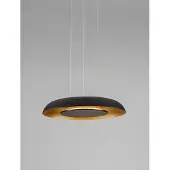 Nova Luce Moderne hanglamp Epos Ø 40cm zwart met goud