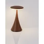 Nova Luce Tafellamp Elbo roestbruin oplaadbaar met USB
