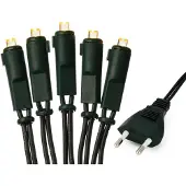 Hellum 30-delige LED-minilichtketting, warmwit, voor gebruik binnenshuis, met EU-stekker