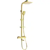 Mexen CQ62 bad-douche set met regendouche en thermostatische kraan, goud - 779106295-50