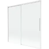 Mexen Rox 2-delige verschuifbare badscherm 160 x 150 , transparant, wit - 8C9-160-001-20-00