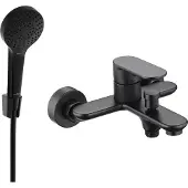 Mexen Milo R05 badkraan met doucheset, zwart - 7133R05-70