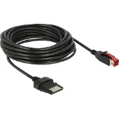 DeLOCK 85481 Zwart 5m PoweredUSB electriciteitssnoer