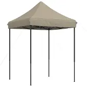 vidaXL Partytent 200 x 200 x 306 cm Taupe Oxford Stof