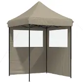 vidaXL Partytent 200 x 200 x 306 cm Taupe Oxford Stof