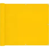 vidaXL Balkonscherm 100 x 200 cm Oxford Stof Rechthoekig Geel