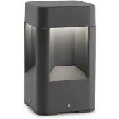 Faro Naya - tuinpaal - 12 x 12 x 20,5 cm - 8W LED incl. - IP54 - donkergrijs