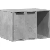 Syfax Kattenbakkast 60x40x40 cm bewerkt hout betongrijs