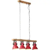 Syfax Plafondlamp 25 W E27 90x24x111 cm verweerd rood