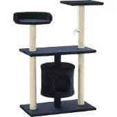 Syfax Kattenkrabpaal met sisal krabpalen 95 cm donkerblauw