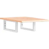 Syfax Badkamer wandschap staal en massief eikenhout