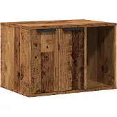 Syfax Kattenbakkast 60x40x40 cm bewerkt hout oud houtkleurig