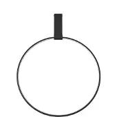 Nova Luce Design plafondlamp Garve zwart Ø 60cm