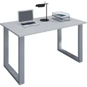VCM Houten bureau | H. 76 x B. 140 x T. 80 cm | Computertafel eenvoudig | voeten gemaakt van hoogwaardig metaal | Werktafel | Kantoormeubilair - Lona U