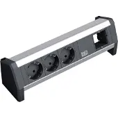 Bachmann DESK 3x Geaard stopcontact 1x ABD GST18
