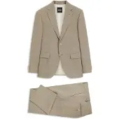 BOSS Regular-fit tweedelig pak van onderhoudsvriendelijk materiaal Maat 44