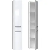 Top E Shop Badkamermeubel NEL II 31x30x174 cm, wit, glanzend