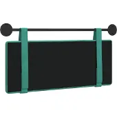 vidaXL Hangend hoofdbord Turquoise Fluweel