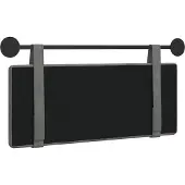 vidaXL Hangend hoofdbord Donkergrijs Fluweel