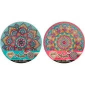 Grafix diamond painting mandala knutselpakket 30cm multi kleuren.