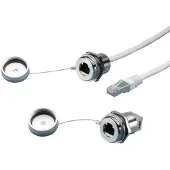 Rittal SZ 2482.730 RJ45 inbouwmodule Met contramoer Messing Bont 1 stuk(s) Piece