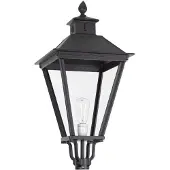 Ks Verlichting Vierkante, nostalgische lantaarn lamp Bergeijk K9 zwart