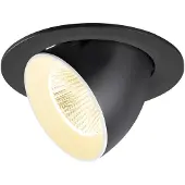 SLV Inbouwspot Numinos Gimble L zwart/wit 3000K - 40gr