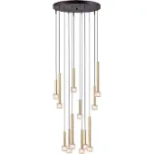 Masterlight Led hanglamp Fabro 12-lichts - mat goud