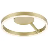 SLV Strakke plafondlamp One 40 goud Ø 40cm