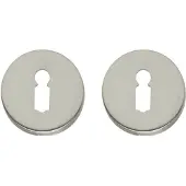 Intersteel Set van 2 sleutelrozetten Tira rond nikkel mat verdekt