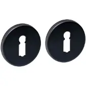 Intersteel Set van 2 rozetten Tira sleutelgat zwart